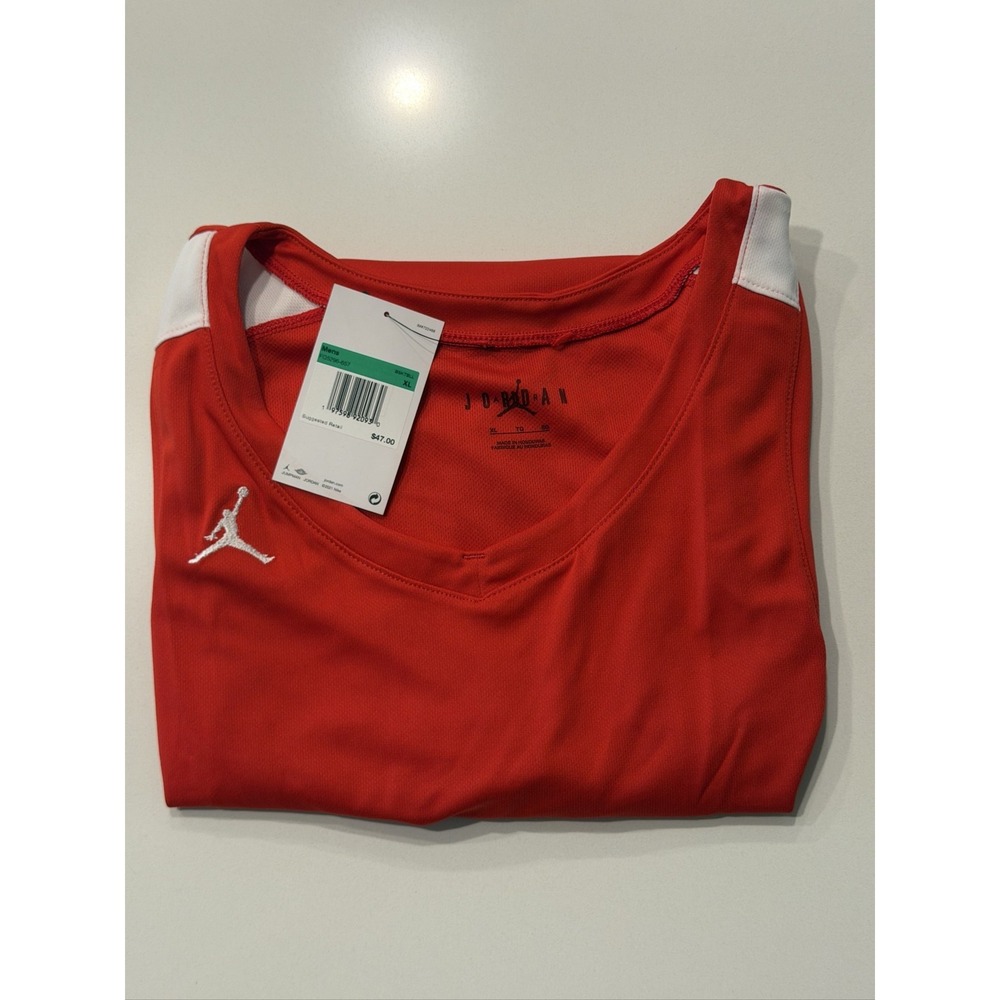 Jordan Jumpman Basketball Tank Top Red Mens XL FQ5296-657
